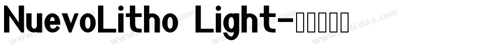 NuevoLitho Light字体转换